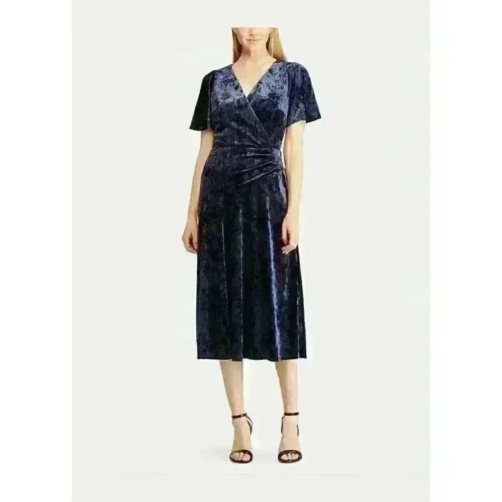NEW! Lauren Ralph Lauren Women’s 6 Velvet Dress NWT $165
